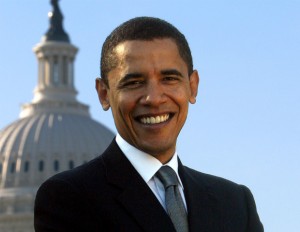obama smiling