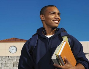 black student smiling