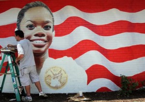 gabby douglas mural
