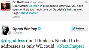 Dr. Goddess Responds to Oprah Winfrey 