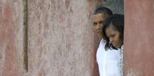 obamas at door of no return