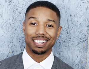 michael b jordan smiling