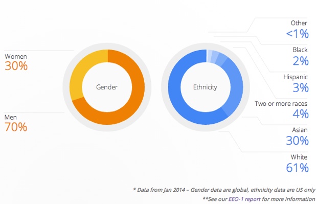 Google Diversity Chart