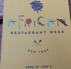 African Restaurant Week Menu