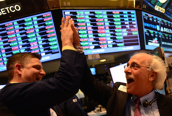 US-STOCKS-DOW JONES-RECORD
