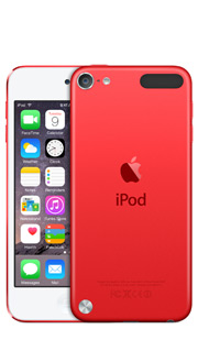 apple product red ipod touch