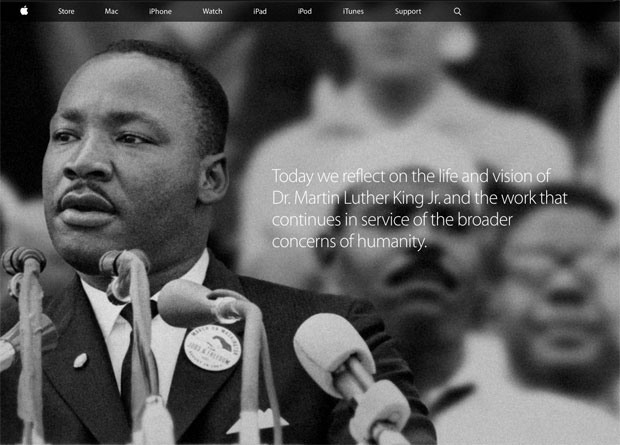 MLK apple homepage