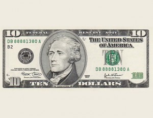 Image of a $10 bill