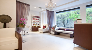 Luxurious receiving area at Amoy Couture Hair Salon