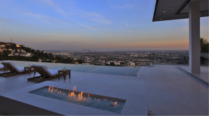 Los Angeles View from Hollywood Hills, Fire Pit_T.Bernie