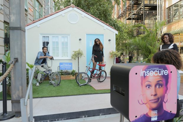 BROOKLYN, NY - SEPTEMBER 25: A view of the 'Insecure' photobooth at HBO's 'Insecure' Block Party on September 25, 2016 in Brooklyn City. (Photo by Neilson Barnard/Getty Images for HBO)