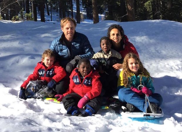 Ahlsten family in the snow. copy