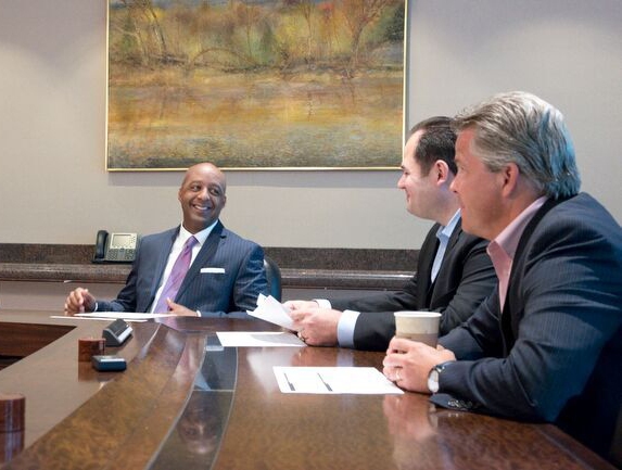 JCPenney CEO Marvin Ellison with senior JCP executives (Photo: Jesse Hornbuckle)