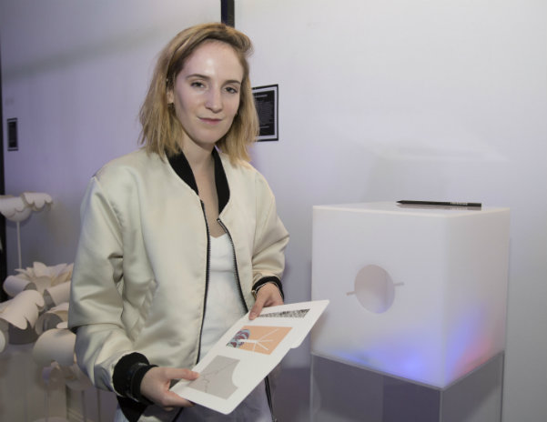 Arian Beauregard, finalist in Hennessy's and Pratt Institute's 2016 Project Wild Rabbit, stands by her award-winning artwork titled "2001."