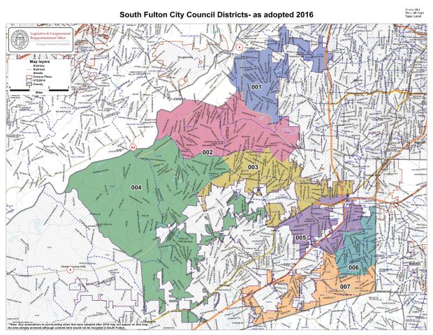 Map of the City of South Fulton