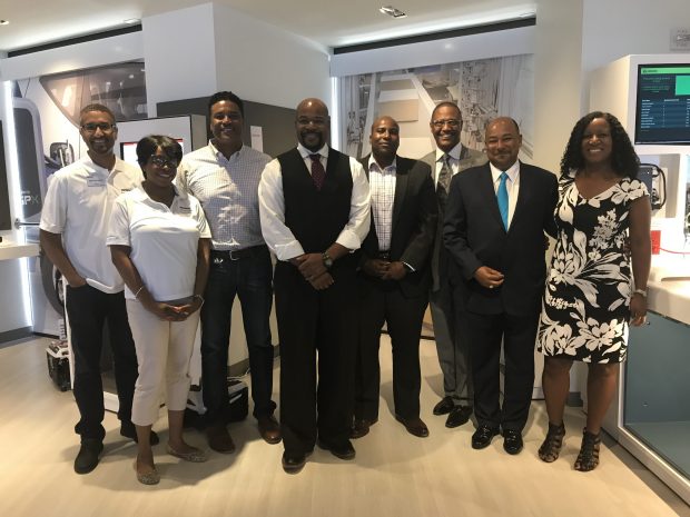 Phil Puthumana, Program Manager, CSR; La-Tonia Middleton-Jackson, Program Manager, CSR; Che Phillip,&nbsp;VP, Mobile Network Services;&nbsp;Bryce Walker, Director, Engineering & Operations;&nbsp;David Hubbard,&nbsp;VP & Deputy General Counsel, Marketing, Intellectual Property &&nbsp;New Media;&nbsp;Eric Cevis,&nbsp;SVP & Group President, Verizon Partner Solutions; Anthony&nbsp;Lewis, VP, State Government Affairs; Justina Nixon-Saintil, Director, CSR Education Programs (Image: File)