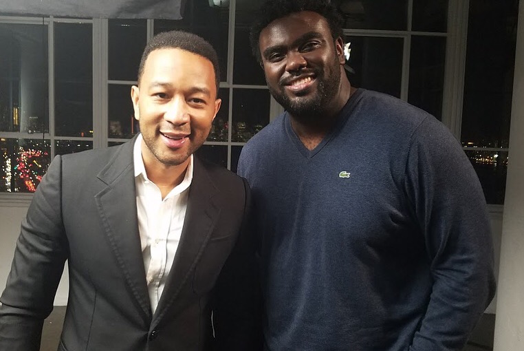 John Legend and Marcus Bullock, Founder and CEO of Flikshop (Photo: courtesy of Unlocked Futures)