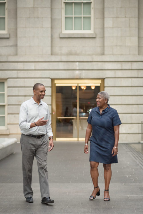 Charles King and Kimberly Moore, Co-Founder of CarpooltoSchool (Image: kdbellz)