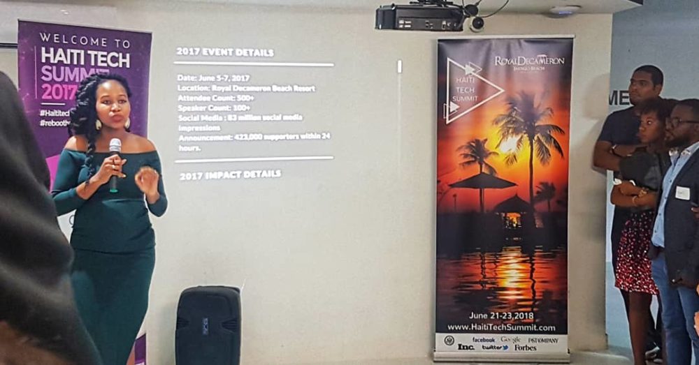 Founder, Christine Ntim (Image: Haiti Tech Summit)