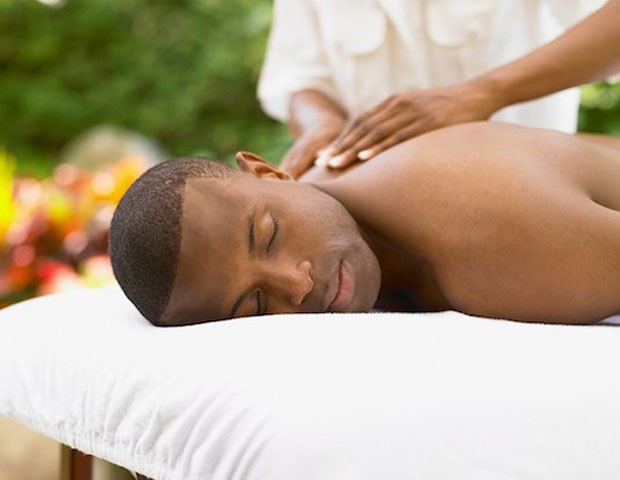 Man getting a massage