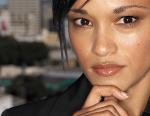 Business Woman pondering an idea
