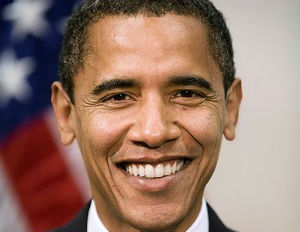 obama smiling