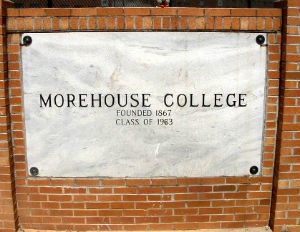 morehouse college sign