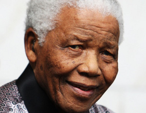 headshot of Nelson Mandela