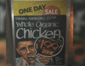 Whole Foods Advertises Chicken Using Image of Obama