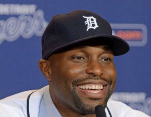 torii hunter tigers smiling