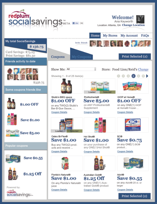 redplum social savings app