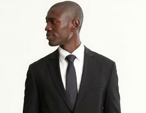 black man in suit
