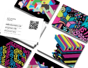 Moo QR code business cards