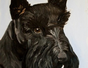 George Bush Barney Painting