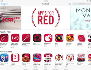 PRODUCT RED APP STORE ITUNES APPLE