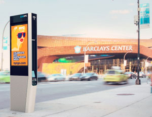 LinkNYC City Bridge Wi-fi link barclays center