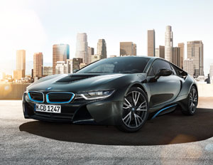 bmw i8 black blue