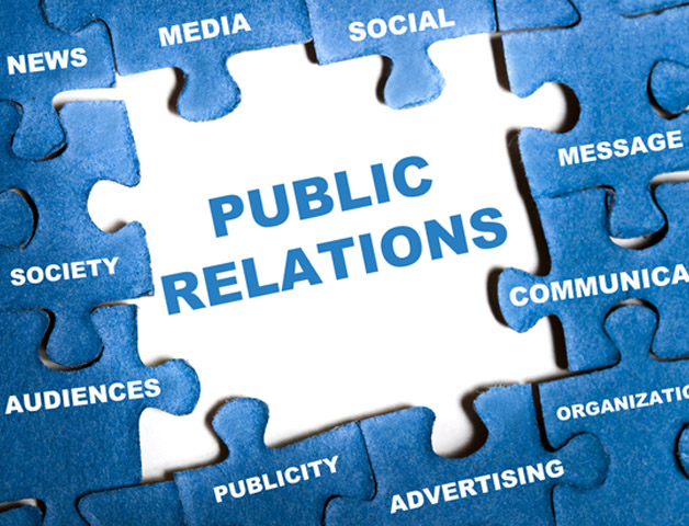 Jigsaw puzzle representation of public relations