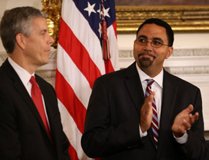 John King Jr. applauds outgoing education secretary Arne Duncan