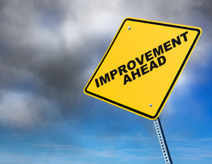 Improvement Ahead sign