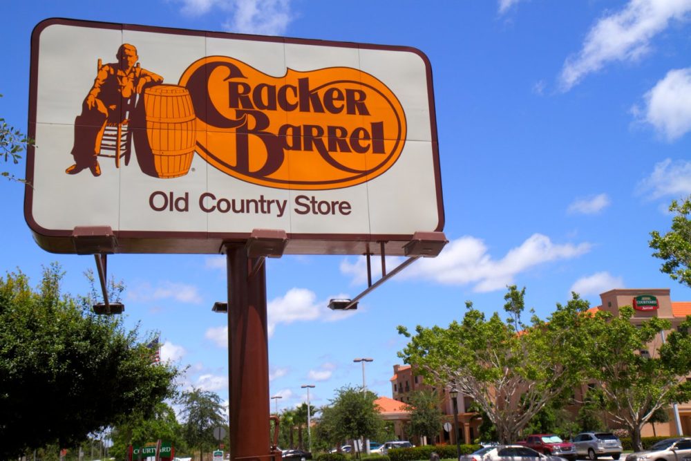 #diningwhileblack at Cracker Barrel