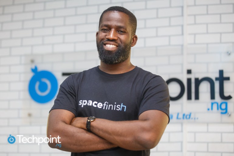Founder of Office Space Design startup, Spacefinish, Remi Dada (Image Techpoint)