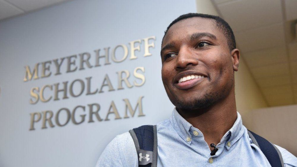 Meyerhoff Scholar, Adrian Davey (Image: UMBC)
