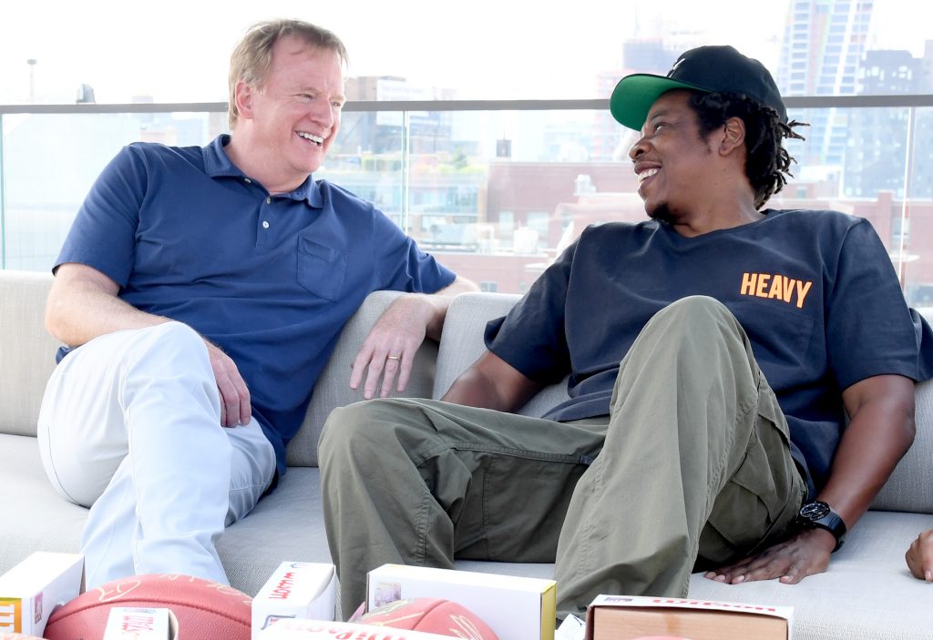 Roger Goodell and Jay Z