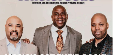 Magic Johnson with Claude Tellis and Kareem Cook