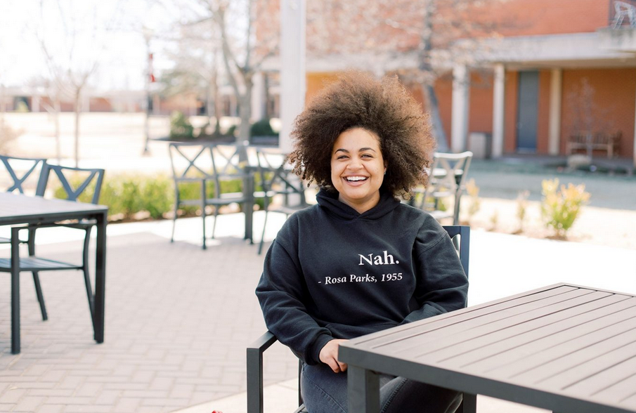 Black Student on Campus