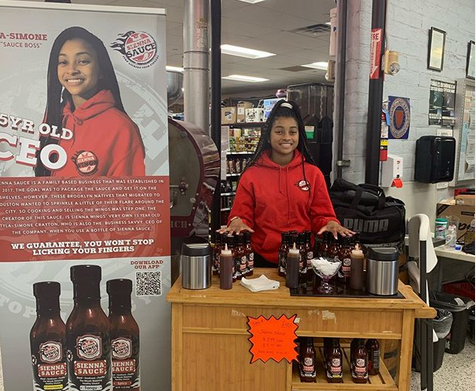 Tyla-Simone Crayton with Sienna Sauce