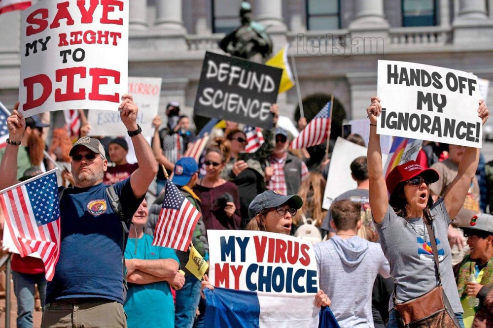 anti-quarantine protest