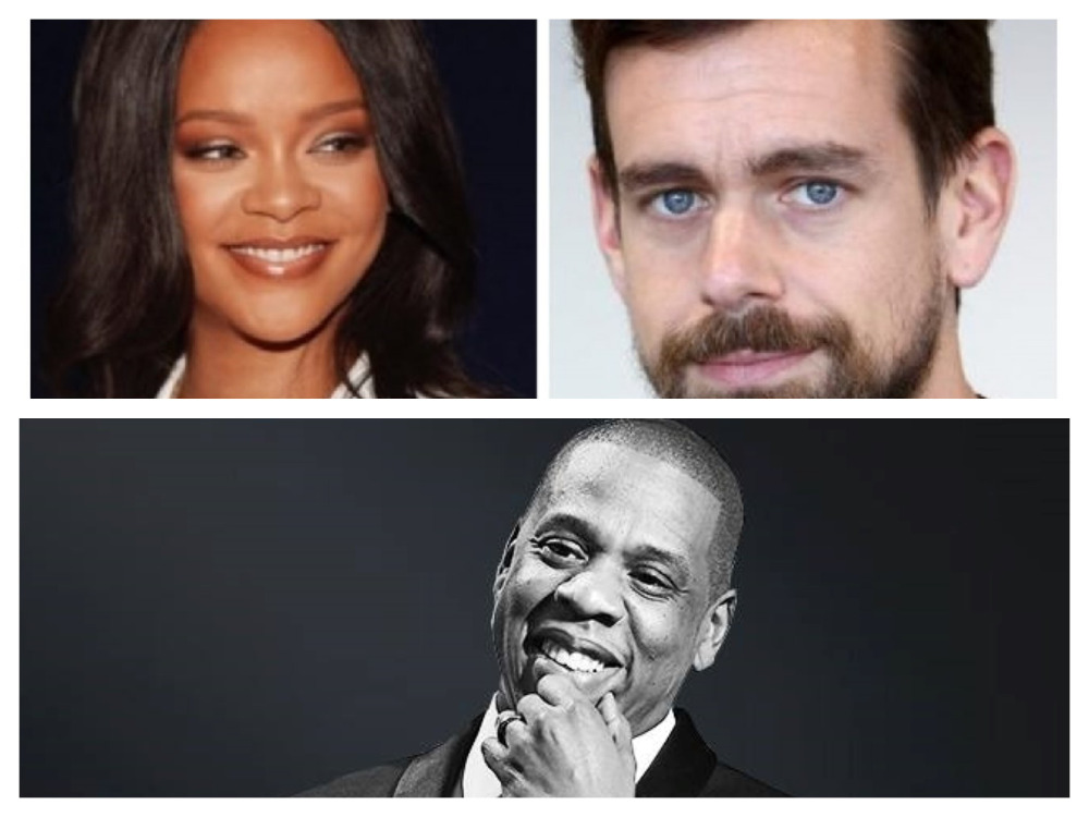 Rihanna, Jack Dorsey, Jay-Z