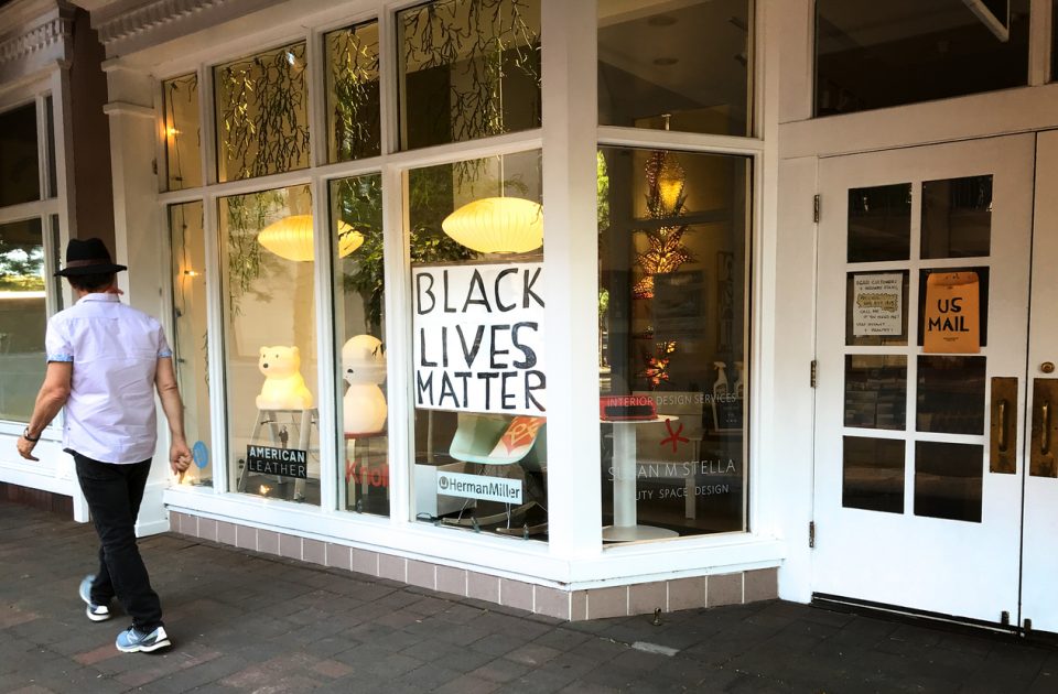 Black Lives Matter sign